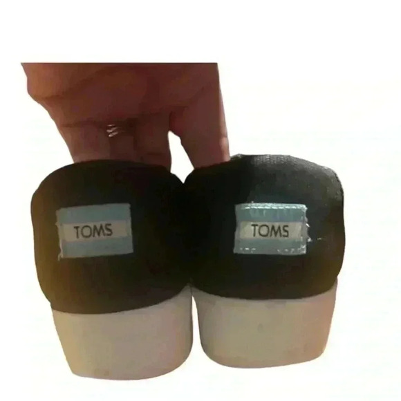 Toms Alpargata Boardwalk Slip‎ On Canvas Platform Sneaker - Size 9 - Picture 4 of 6